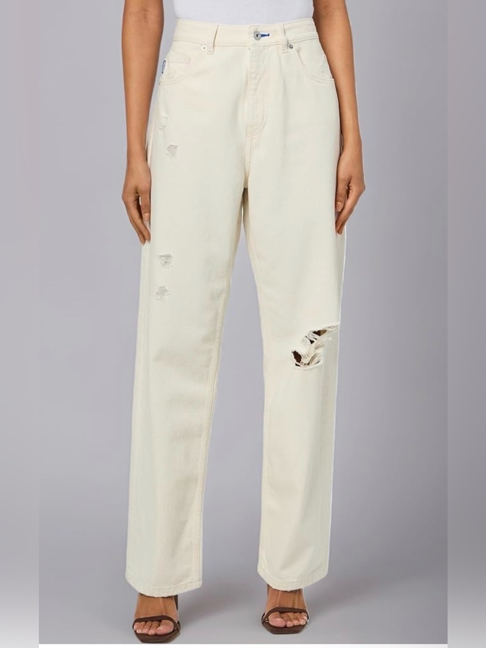 Hugo Damen Leni Loose Fit Wide Leg Jeans